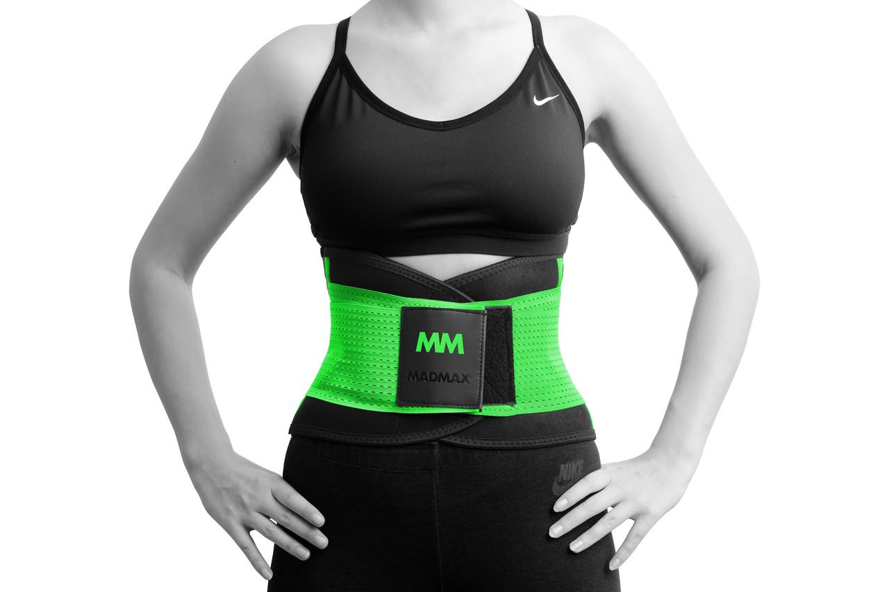 Пояс компресійний MadMax MFA-277 Slimming belt S Black/Neon green