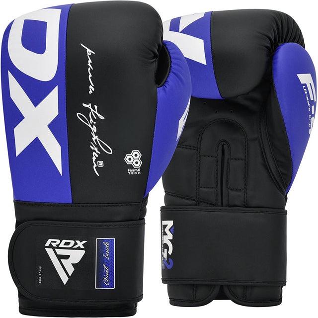 Боксерські рукавички RDX REX F4 Blue/Black-12 унцій (BGR-F4U-12OZ)