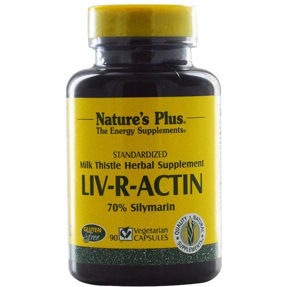 Комплекс для профілактики печінки Nature's Plus Liv-R-Actin 90 Veg Caps (NTP1087)