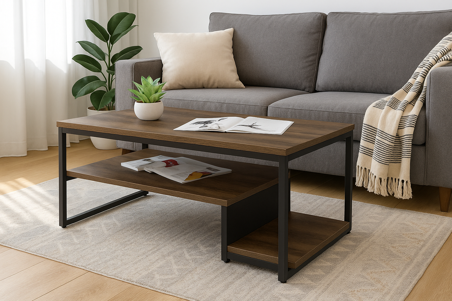 Журнальний столик EcoLoft IN-2691 в стилі лофт (29108897)