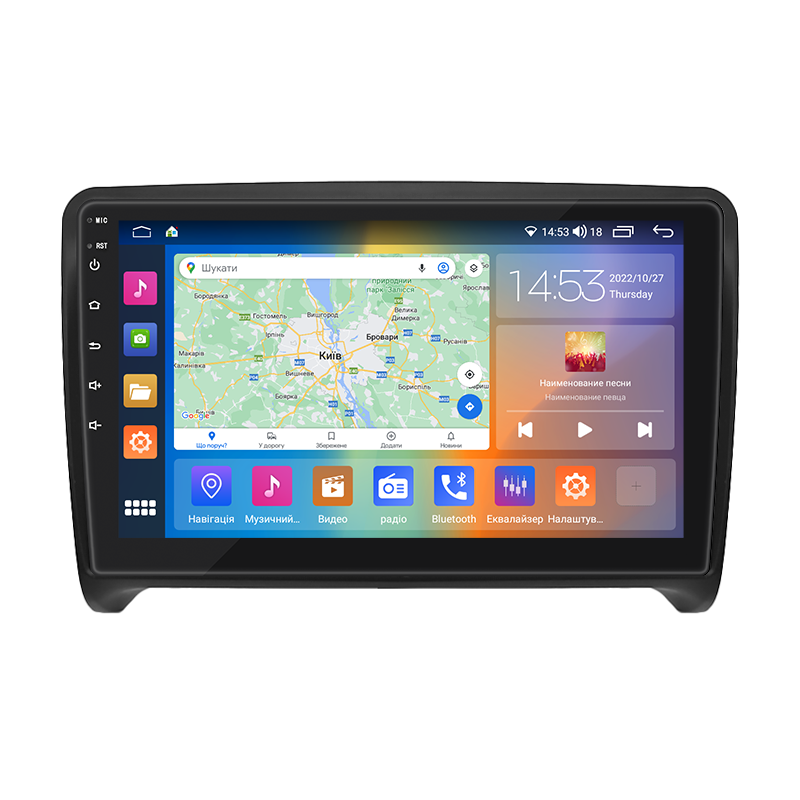 Автомагнитола штатная Lesko для Audi TTS II 8J рестайлинг 2010-2014 9" 2/32Gb CarPlay 4G Wi-Fi GPS Prime