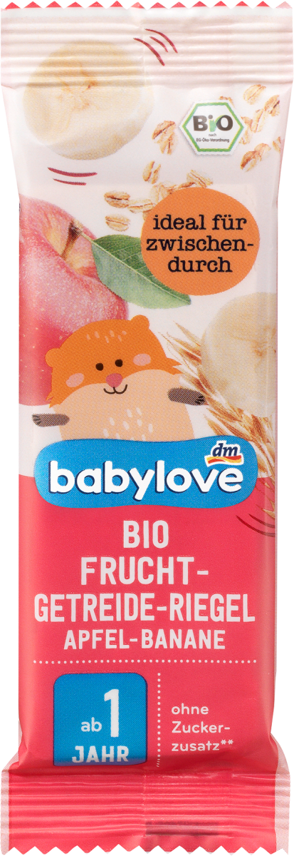 Батончик фруктово-злаковий для дітей з 12 місяців Яблуко/банан