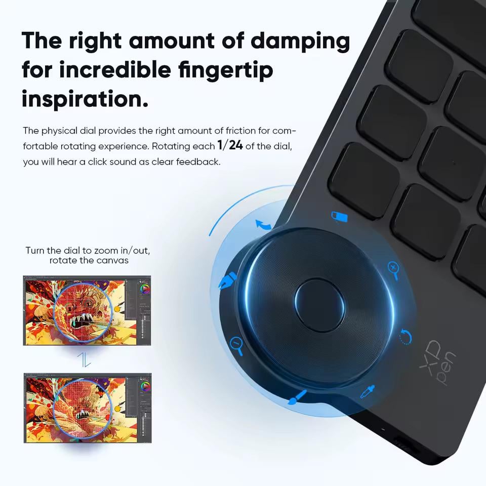 Клавіатура для графічного планшета XP-Pen ACK05 Bluetooth+USB - фото 9 Клавіатура для графічного планшета XP-Pen ACK05 Bluetooth+USB - фото 9