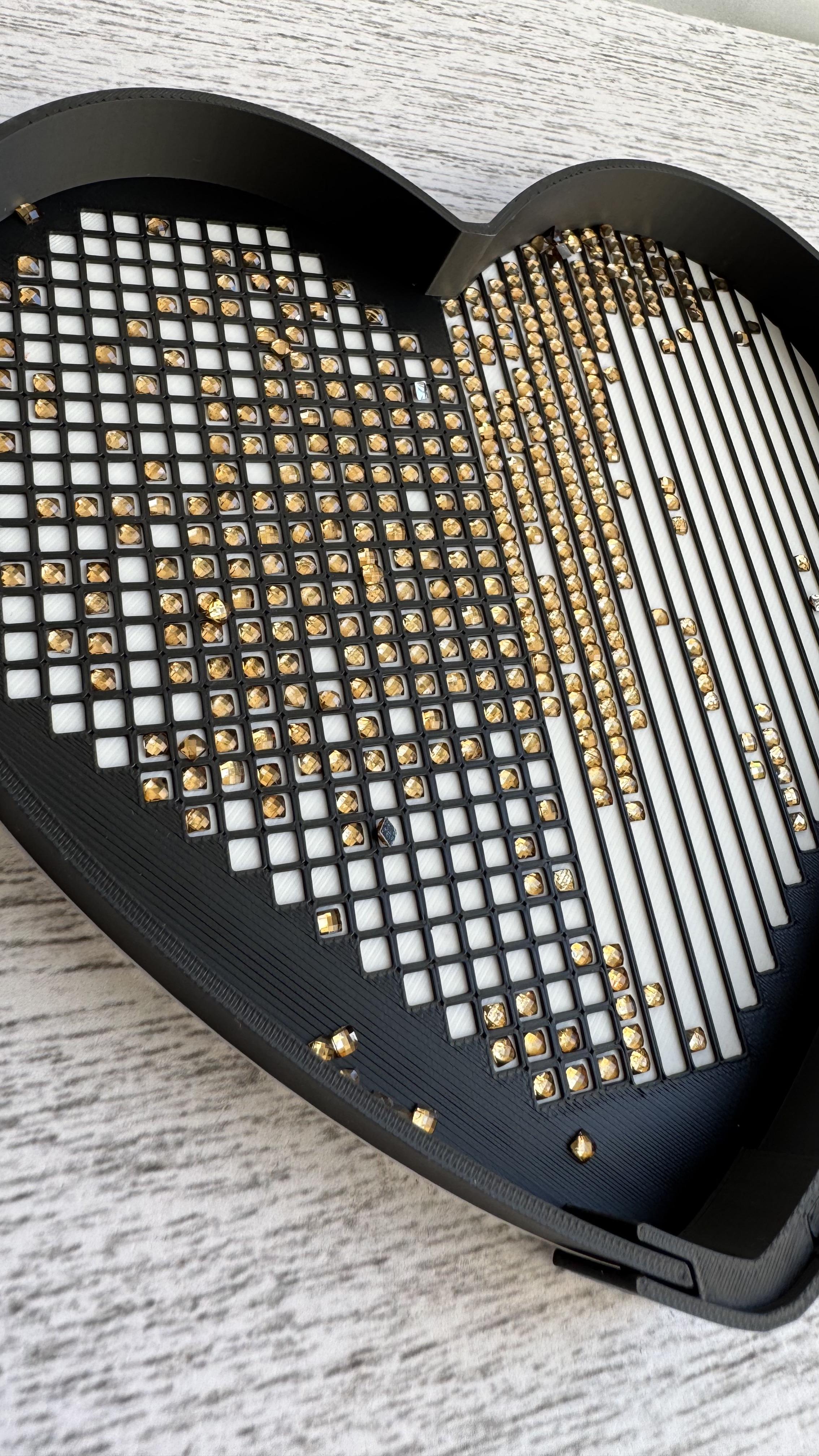 Лоток авторский Большое сердце Черно-белый (25789729) - фото 4