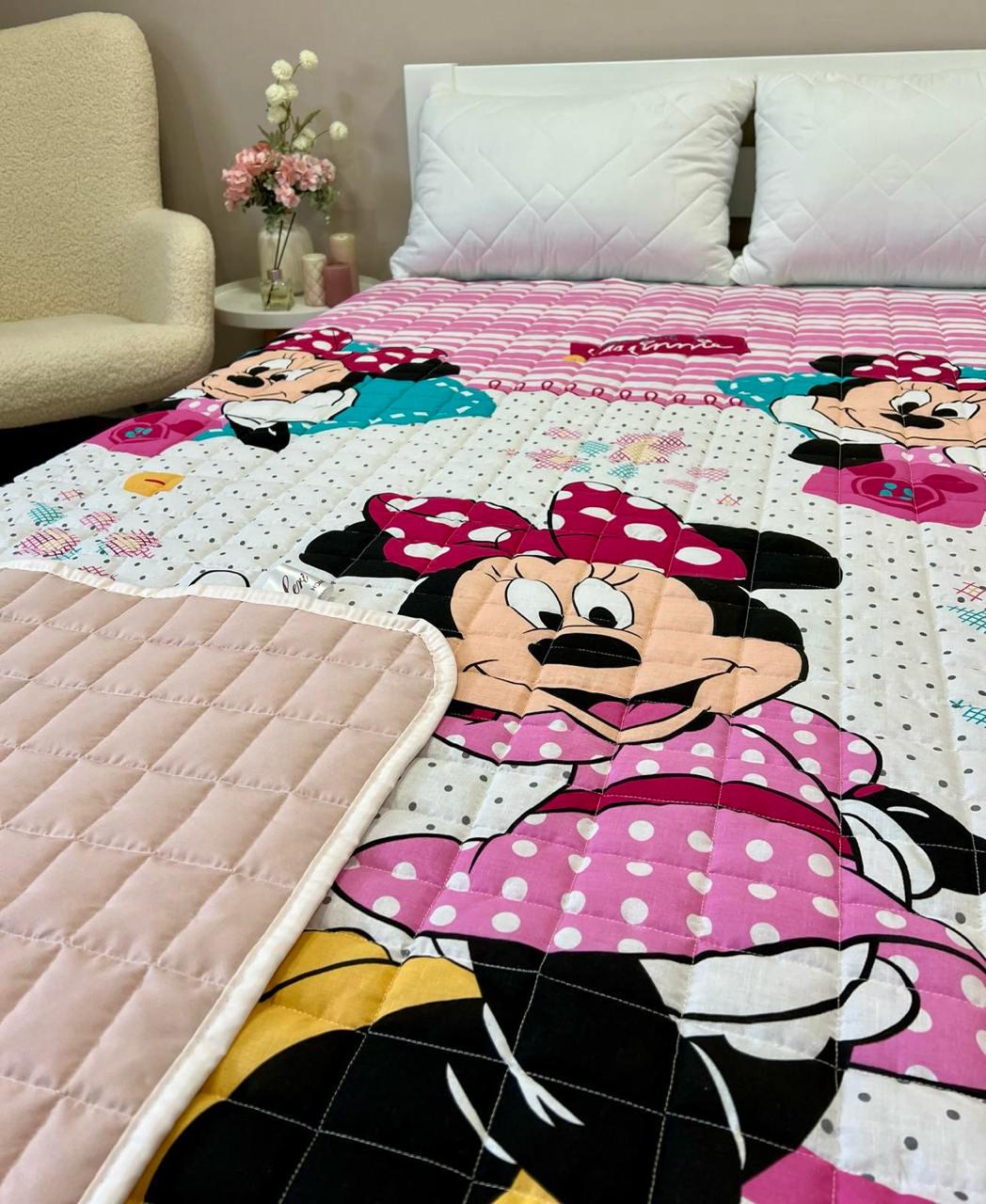 Одеяло детское с рисунком Минни Маус двустороннее 150х210 см Розовый - фото 4 Одеяло детское с рисунком Минни Маус двустороннее 150х210 см Розовый - фото 4