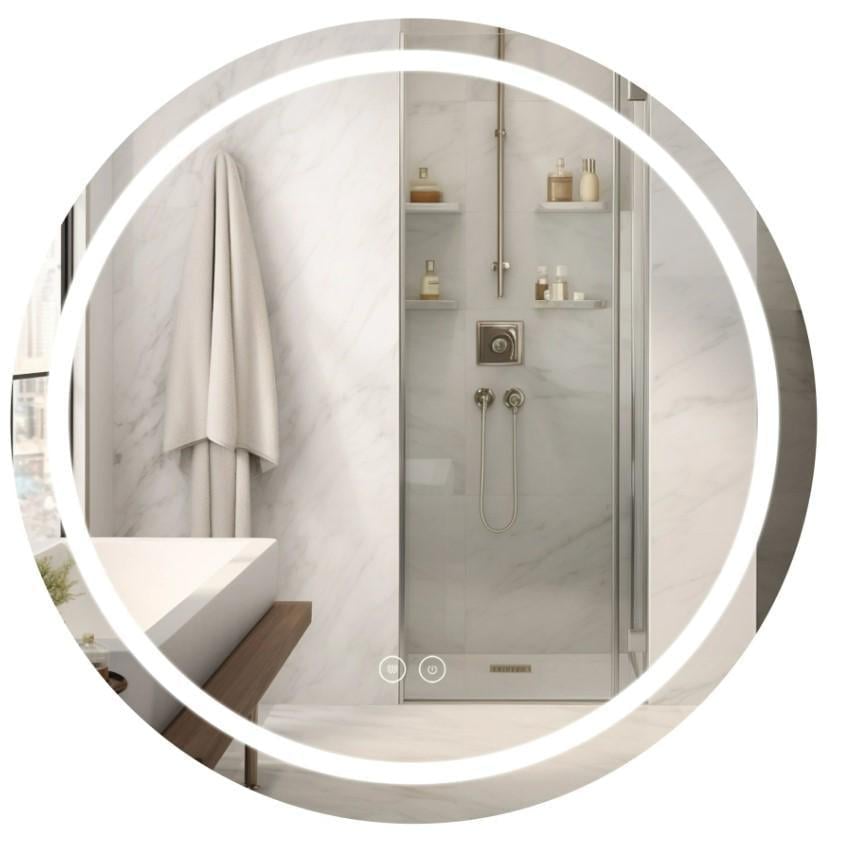 Зеркало круглое Qtap Mideya MI6 с LED-подсветкой Touch (QT2078NCR9090W) Зеркало круглое Qtap Mideya MI6 с LED-подсветкой Touch (QT2078NCR9090W)