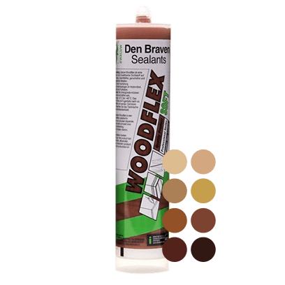 Герметик для дерева акриловый Den Braven Woodflex Soft 300 мл Темный дуб (12015012) - фото 2