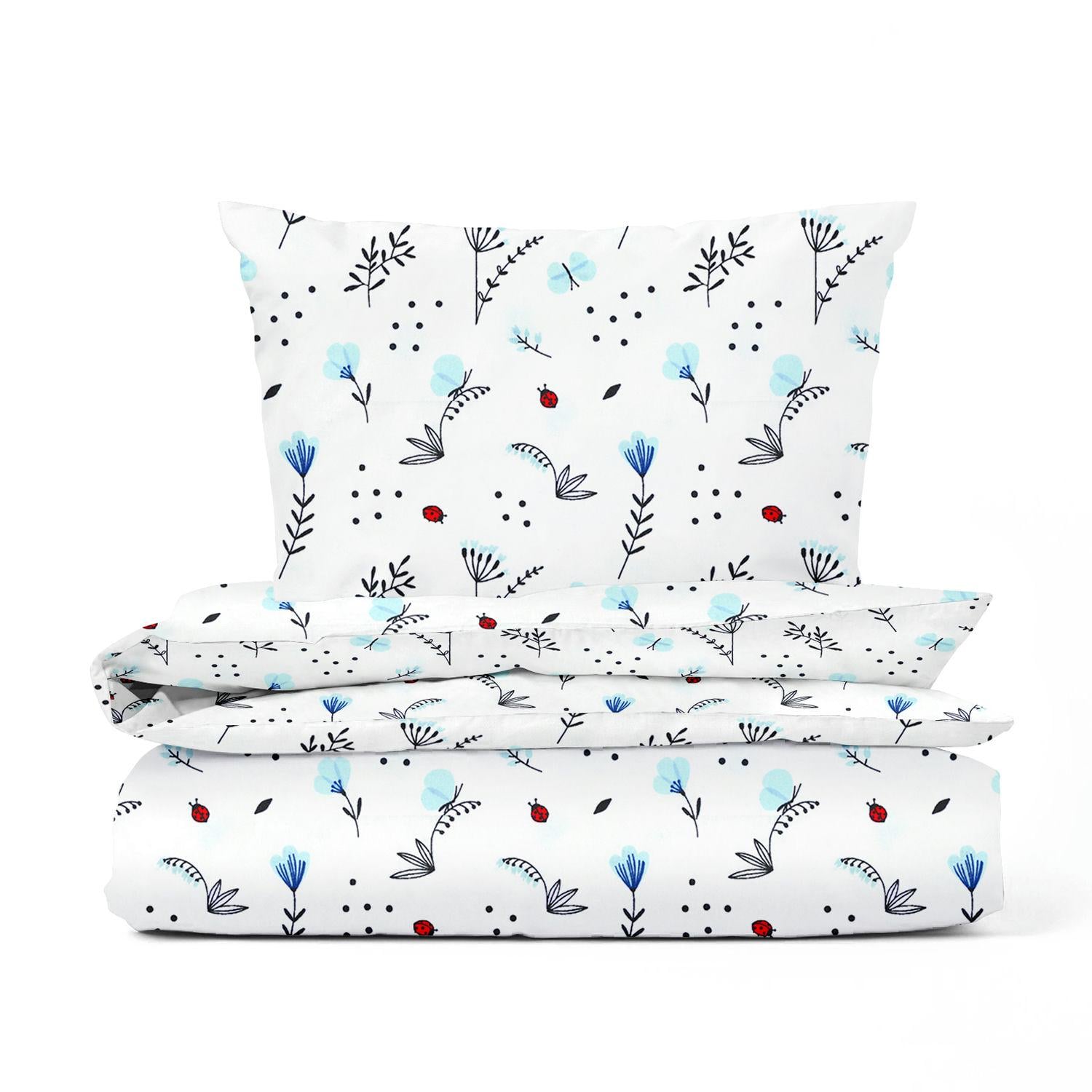 Комплект белья Cosas Blue wildflowers пододеяльник и наволочка 155х215 см 50х70 см (4822052098165)