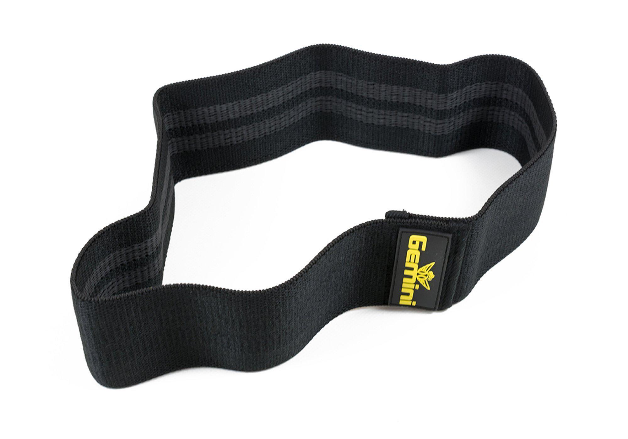 Гумка для фітнесу Gemini тканинна 43 см L Чорний (GM-TFR43BK)