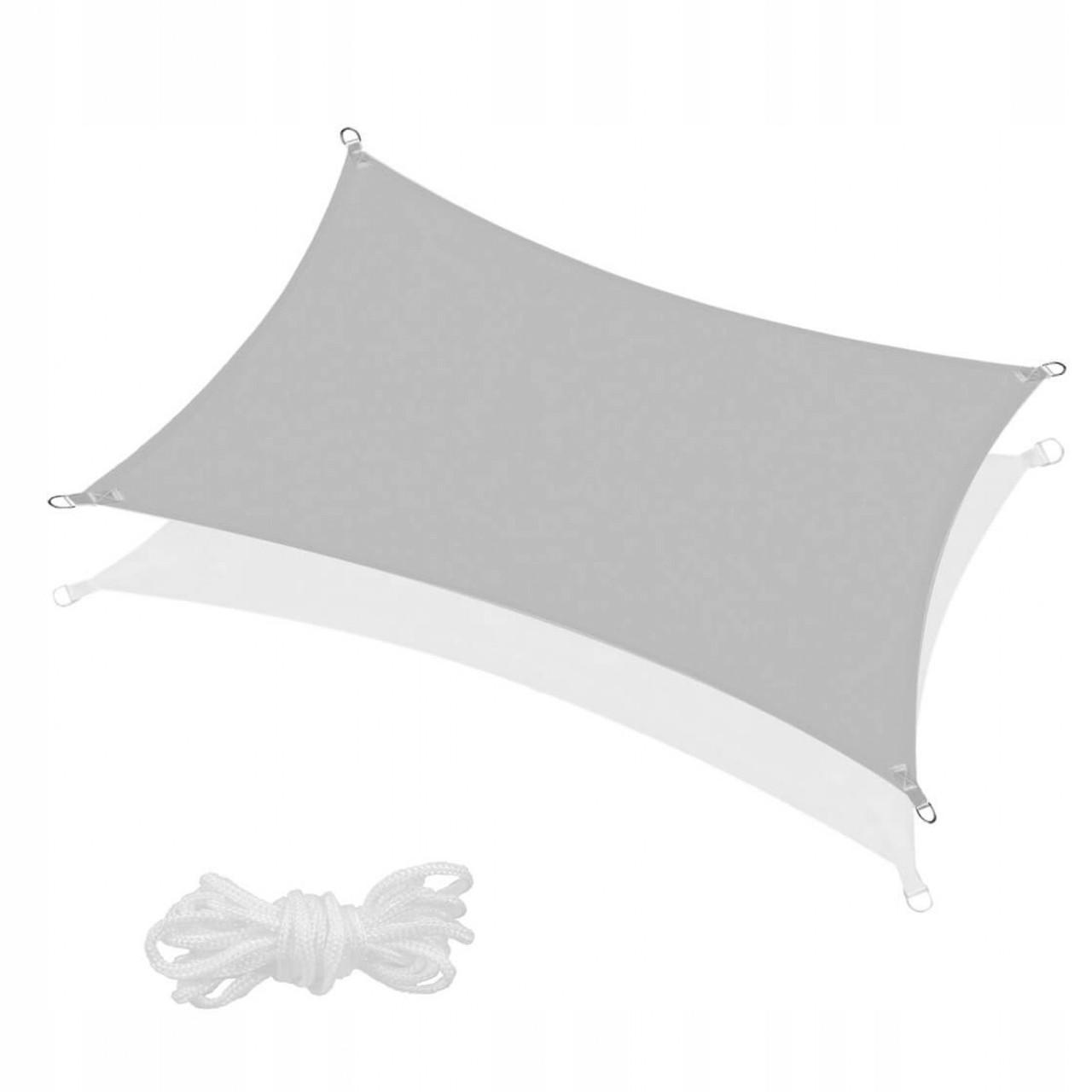 Тент-парус тіньовий Springos SN1047 4x2 м Grey Тент-парус тіньовий Springos SN1047 4x2 м Grey