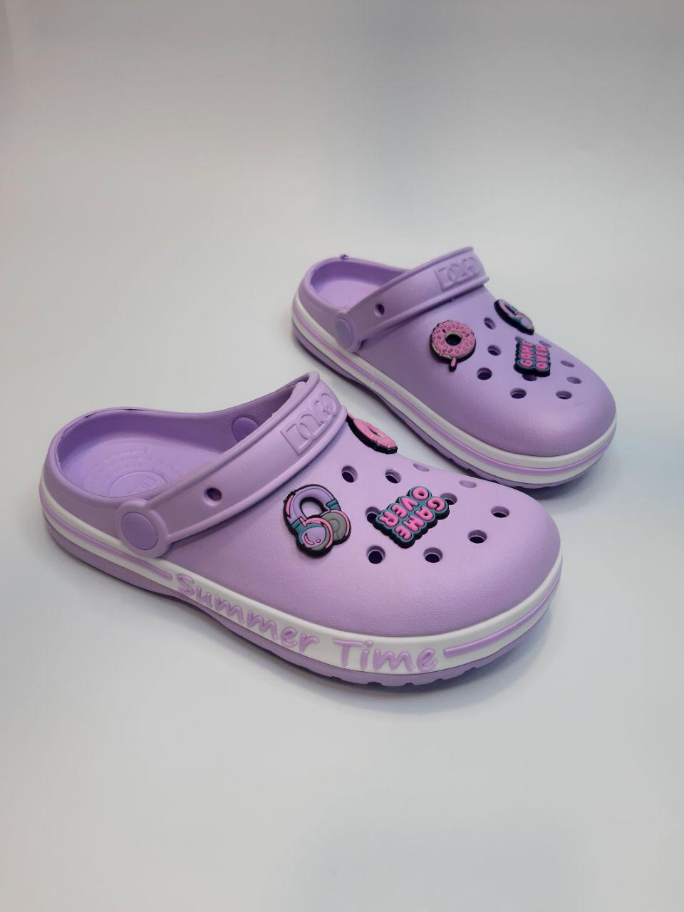 Сабо для дівчинки Dago р. 35 Фіолетовий (328 фіолет)