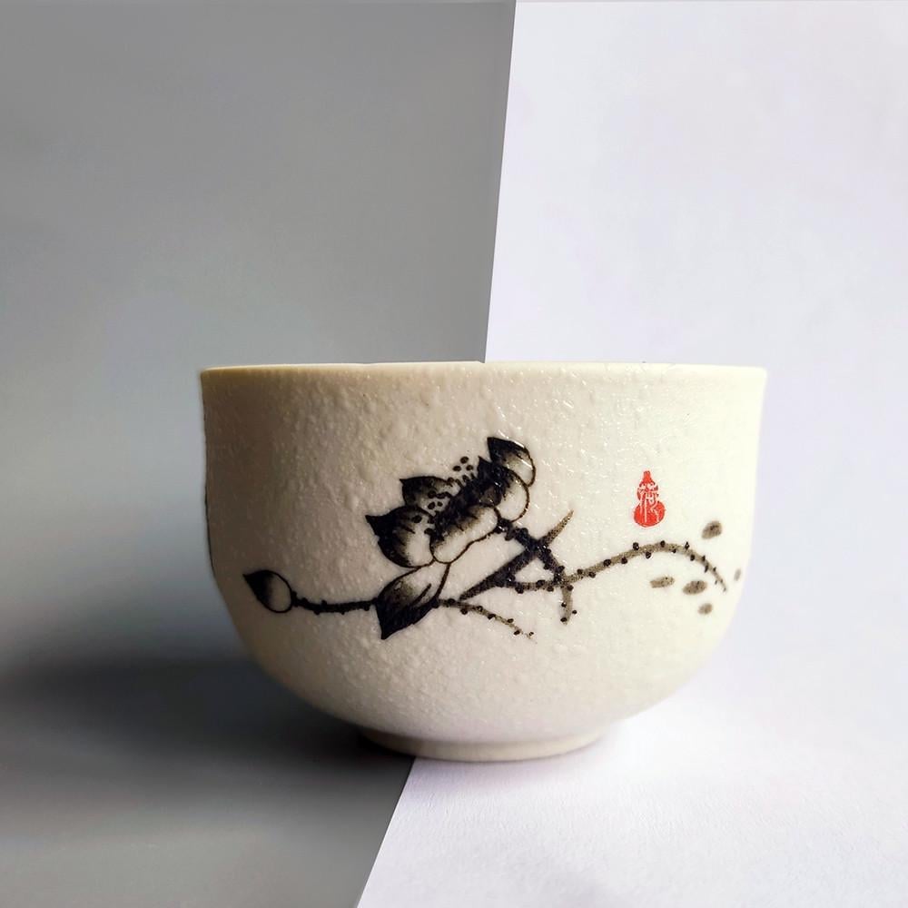 Пиала для чая керамическая Цветение лотоса 60 мл