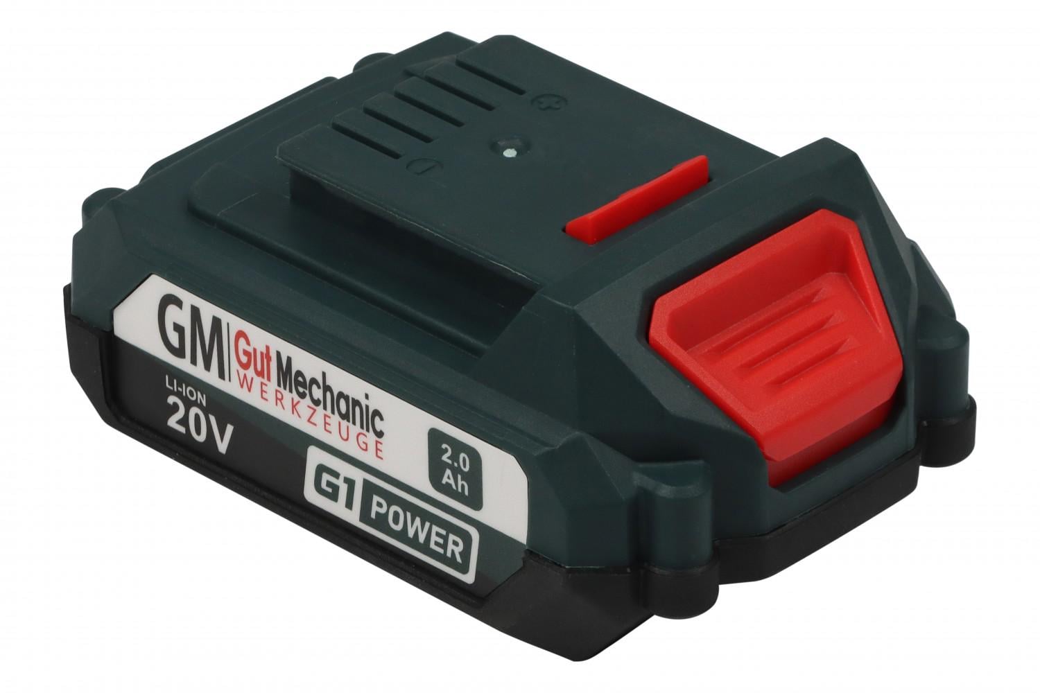 Аккумуляторная батарея Gut Mechanic 20V 2,0Ah Li-Ion с индикатором заряда (BP02000)