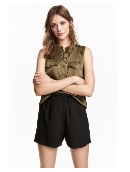 Блуза H&M р. 46 Темно-зеленый (1511497856)