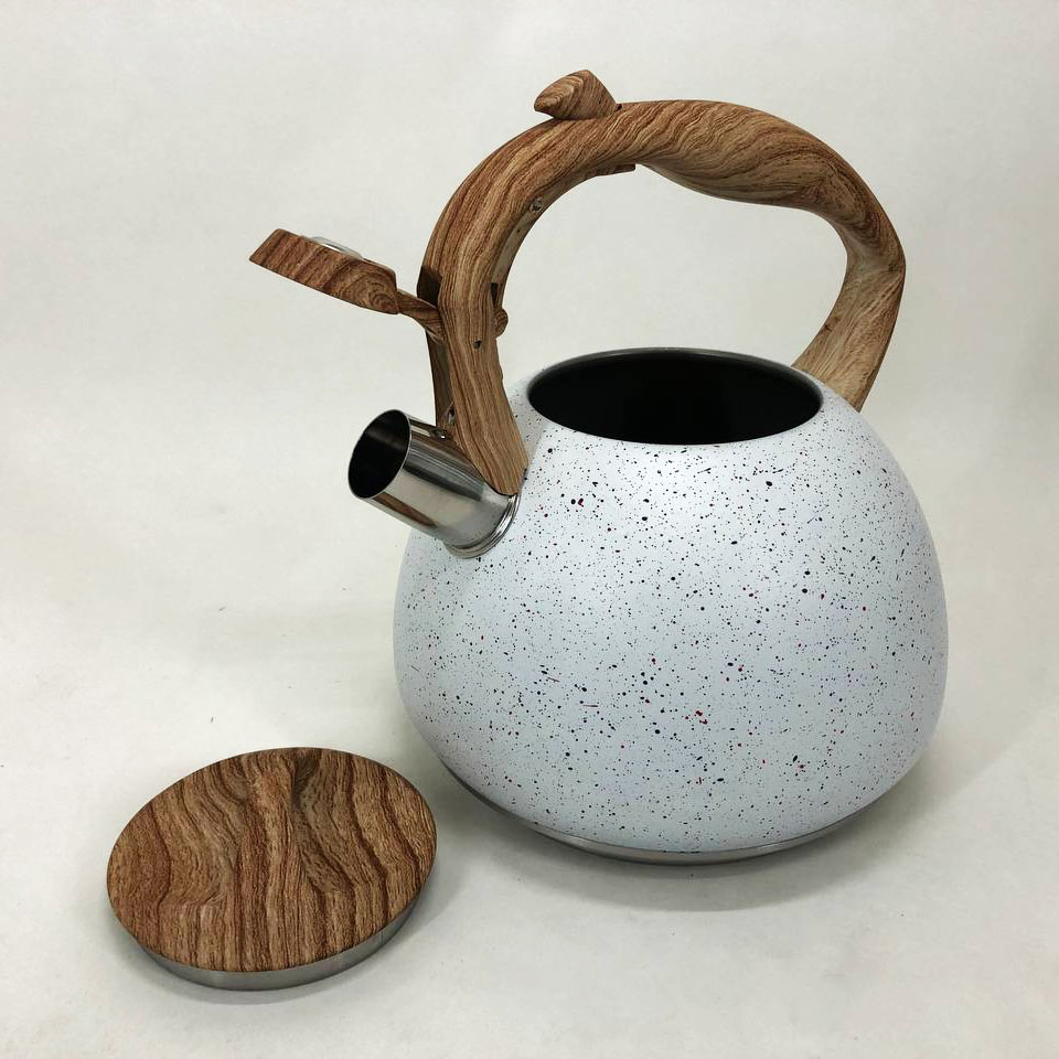 Чайник Unique со свистком UN-5306 2,7л Белый - фото 2