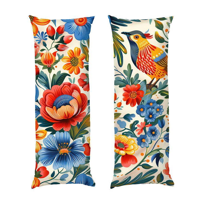 Подушка дакімакура Bird and flower Painting габардин 140х45 см (114223-2)