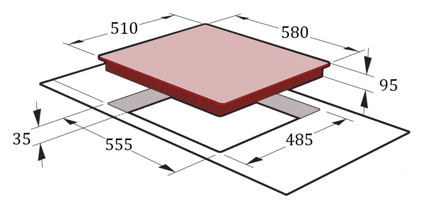 Газова варильна поверхня Gunter&Hauer GH 608 W - фото 7 Газова варильна поверхня Gunter&Hauer GH 608 W - фото 7