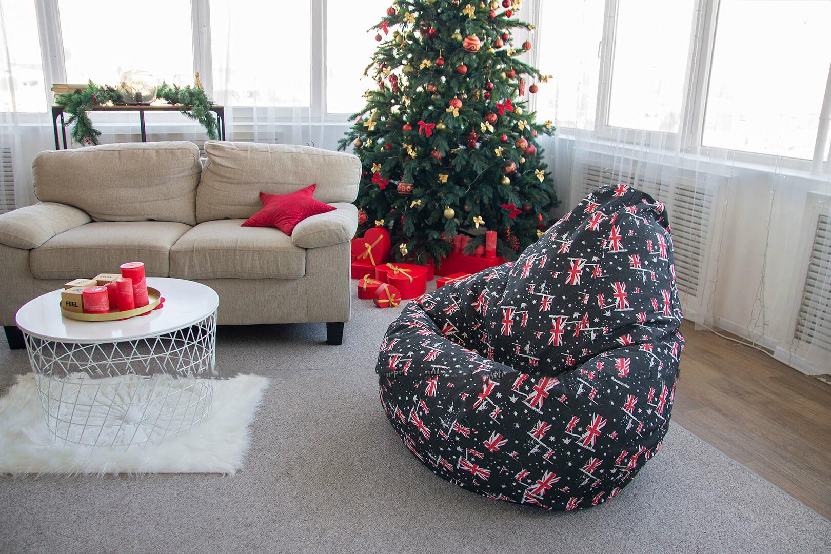 Крісло безкаркасне Груша 120х80 см (92016874-Т) - фото 2 Крісло безкаркасне Груша 120х80 см (92016874-Т) - фото 2