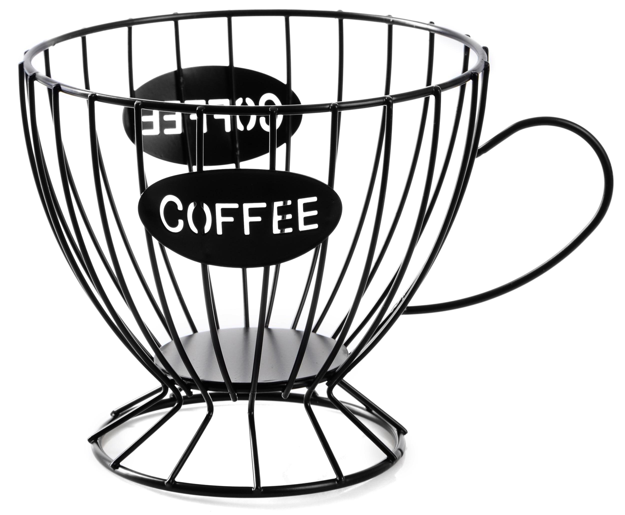 Фруктовниця VIVA Lacy Cup Black фігурна металева 19,5x14 см (B090062)