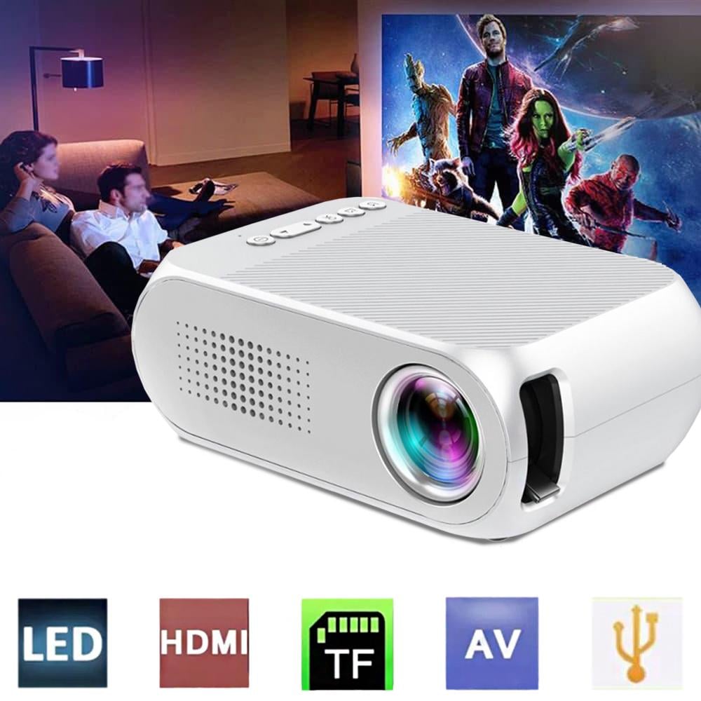 Портативный проектор Projector LED YG-320 Mini Белый - фото 2