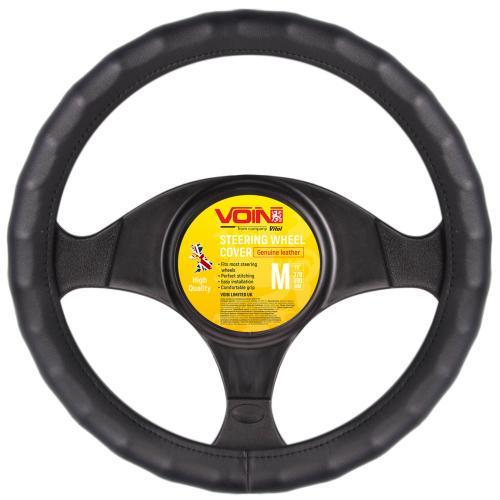 Чохол для керма VLOD-L06 BK S БО один шов шкіра Чорний (2278457104)