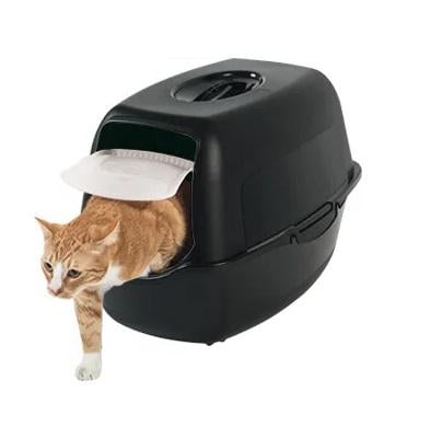 Туалет для кішок закритий Rotho Bailey Чорний (40045-bk) - фото 3 Туалет для кішок закритий Rotho Bailey Чорний (40045-bk) - фото 3