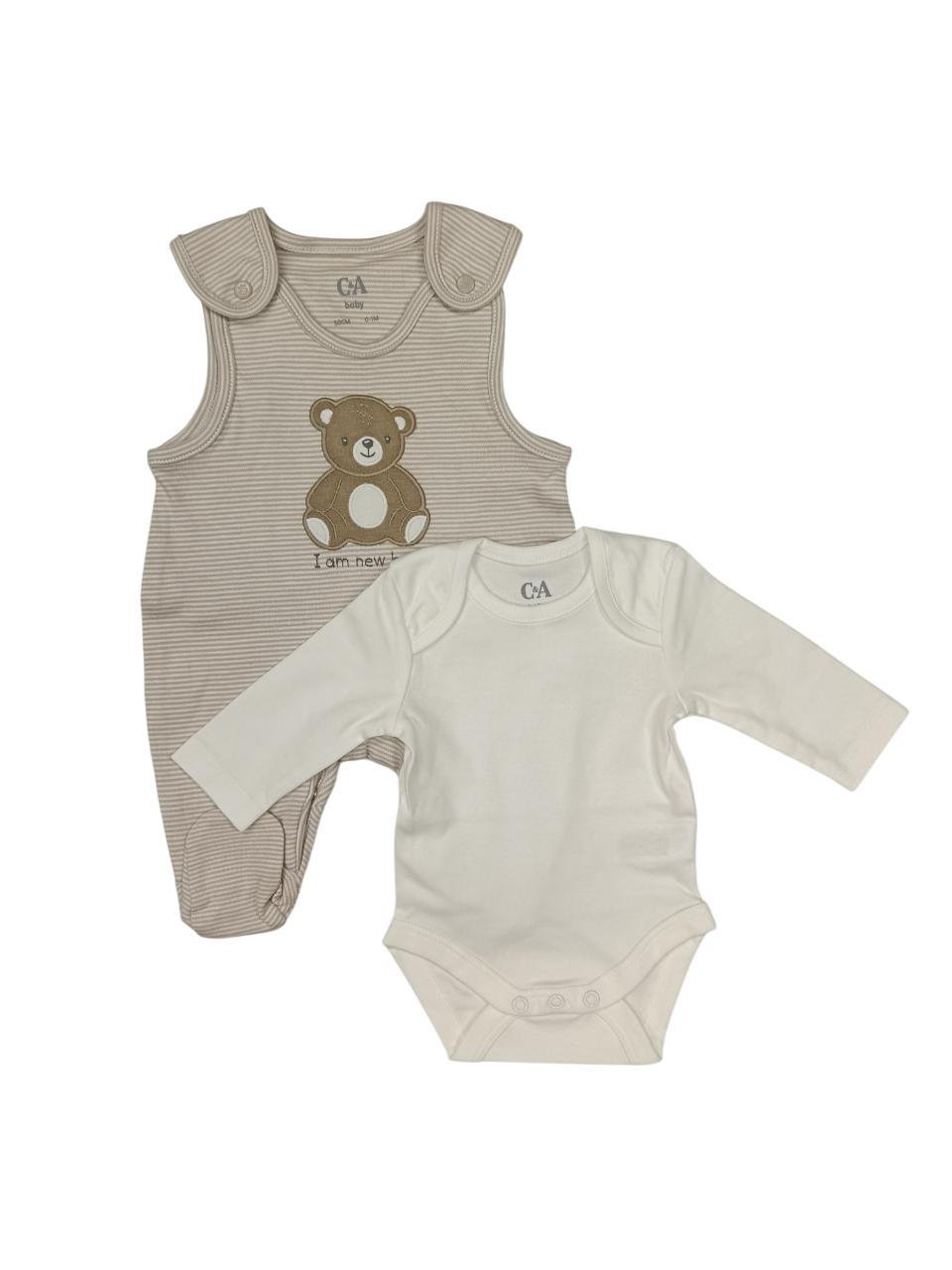 Комплект для новонародженого повзуни та боді C&A 50 см Різнокольоровий (0534)