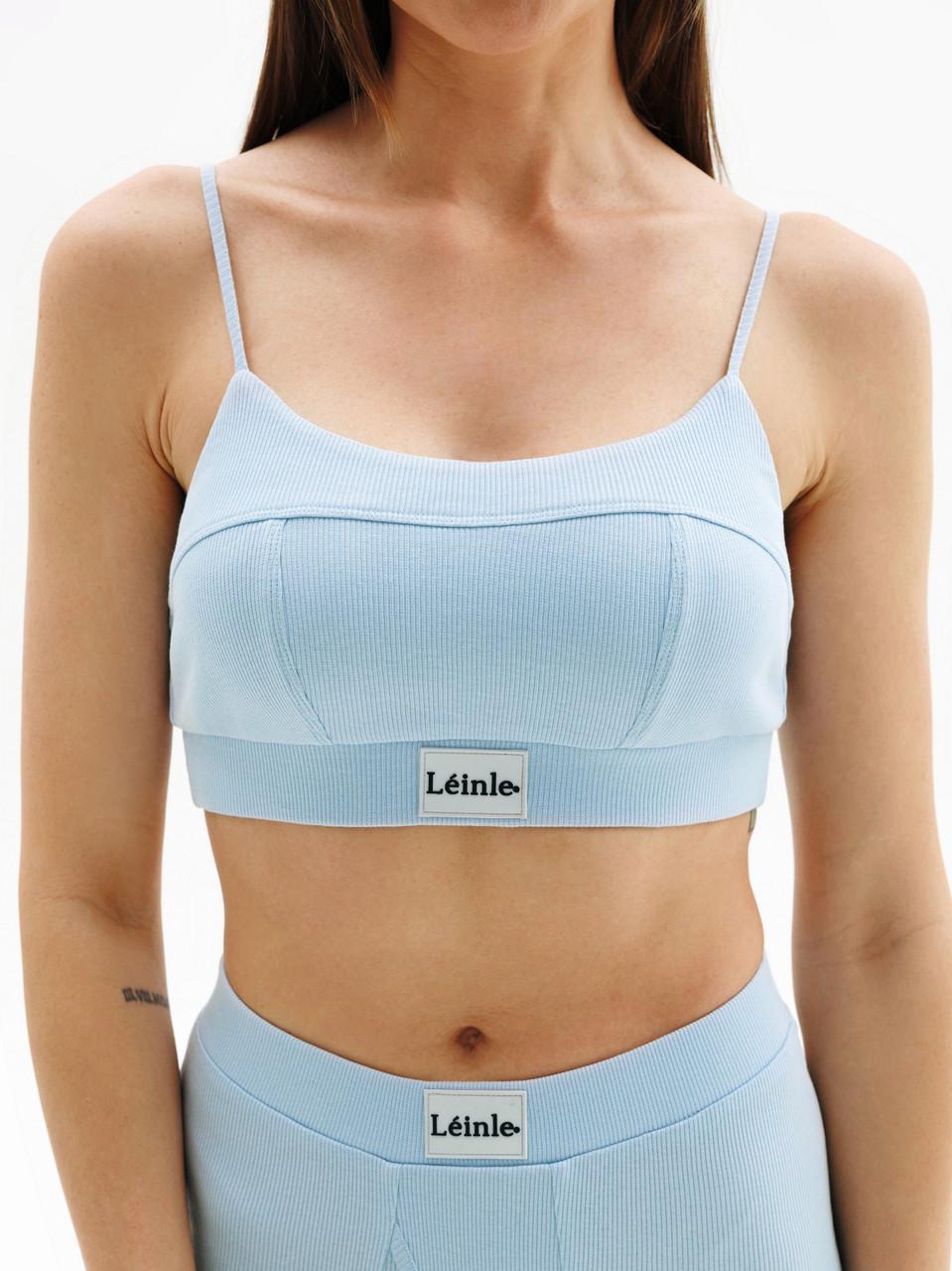 Комплект нижньої білизни жіночий Leinle топ/труси-шорти бавовна XS Блакитний (1819/46048) - фото 3 Комплект нижньої білизни жіночий Leinle топ/труси-шорти бавовна XS Блакитний (1819/46048) - фото 3