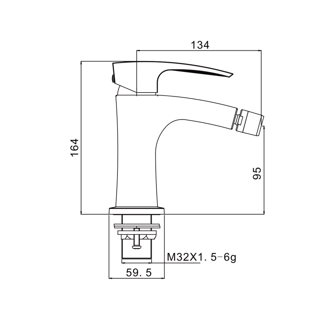 Смеситель для биде Gappo G5007-6 Черный (G5007-6) - фото 4 Смеситель для биде Gappo G5007-6 Черный (G5007-6) - фото 4