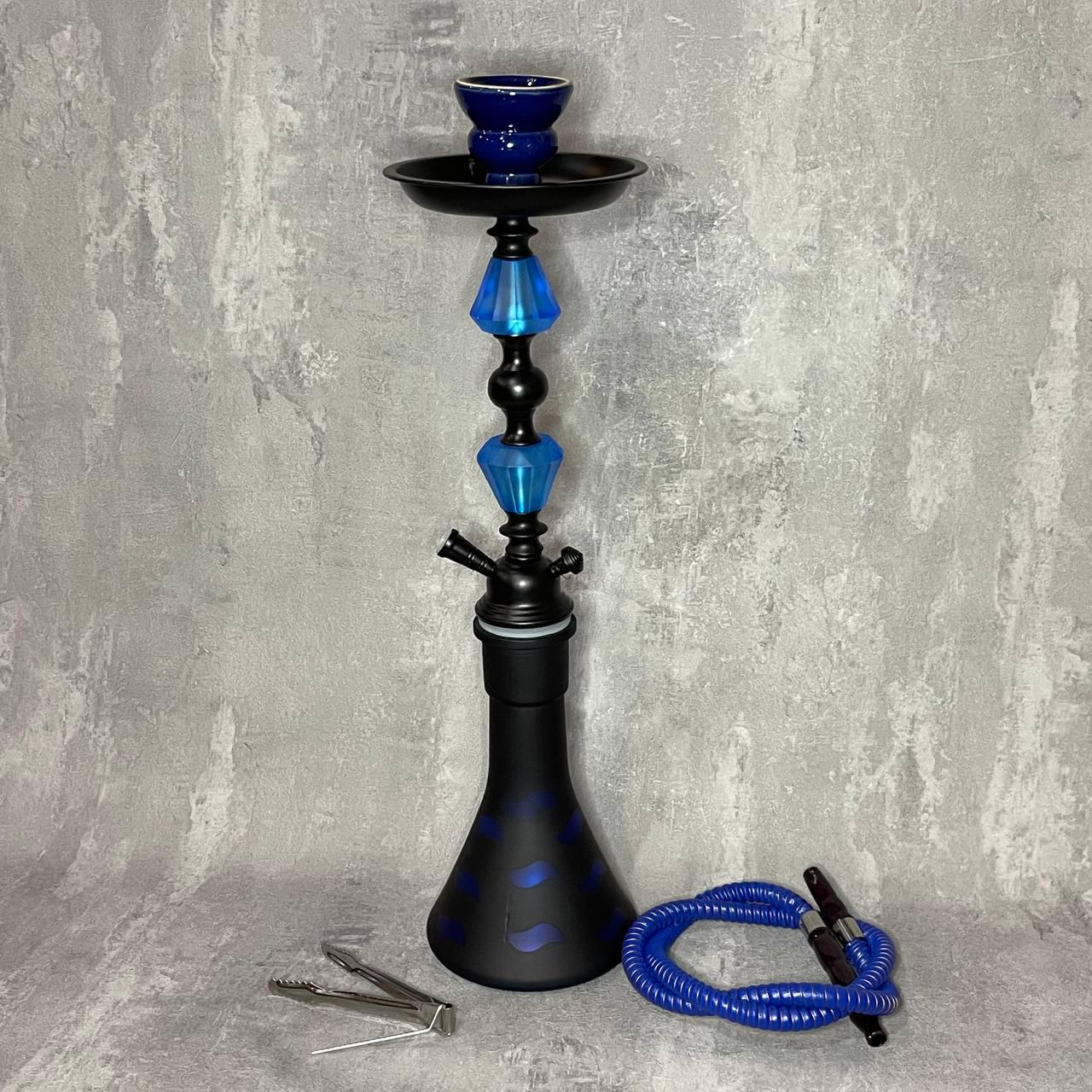Кальян средний на 1 трубку B-34 50 см Синий (364737)