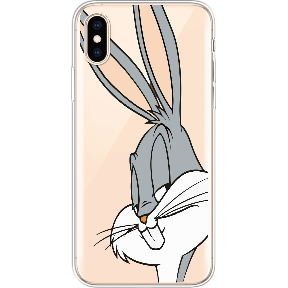 Чехол Boxface iPhone XS Lucky Rabbit Прозрачный силикон (35413-bk81-32139)