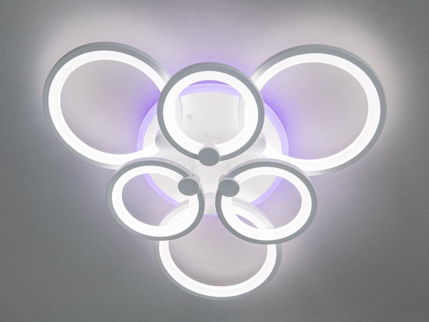 Люстра LED потолочная с пультом (D8022/3+3WH LED 3color dimmer)