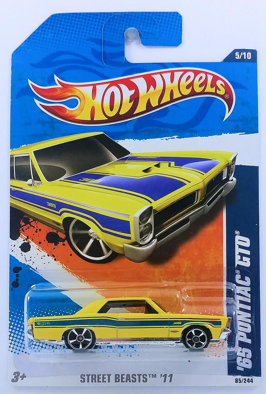 Игрушечная машинка Hot Wheels '65 Pontiac GTO 2011 Street Beasts №085 (V5221)