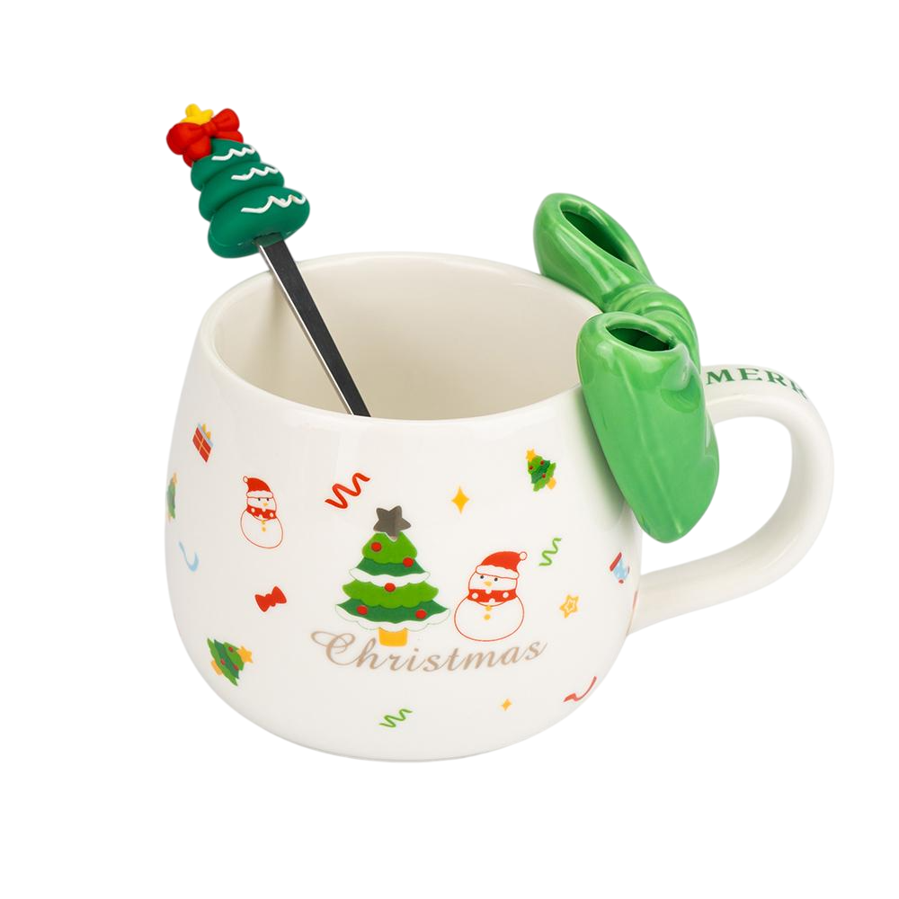 Новогодняя кружка с ложкой для горячих напитков Рождественская сказка 400 мл Белый (147-81-9252-007.1) Новогодняя кружка с ложкой для горячих напитков Рождественская сказка 400 мл Белый (147-81-9252-007.1)