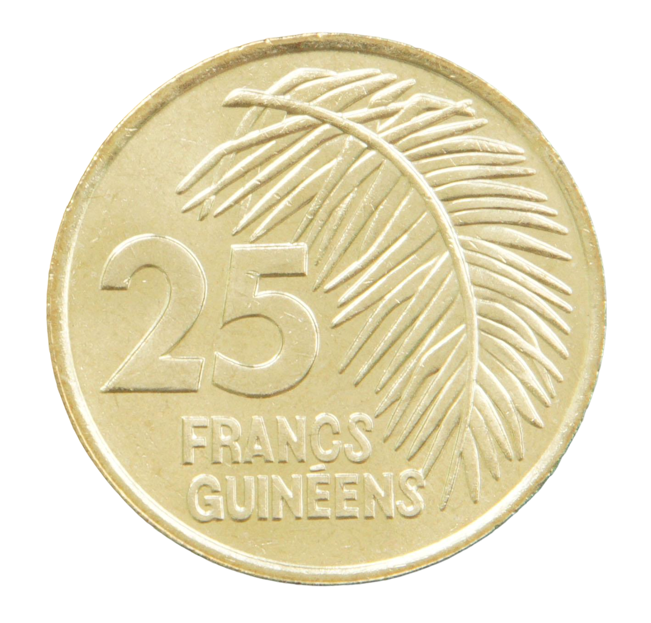 Коллекционная монета Гвинея 1987 25 франков аUNC