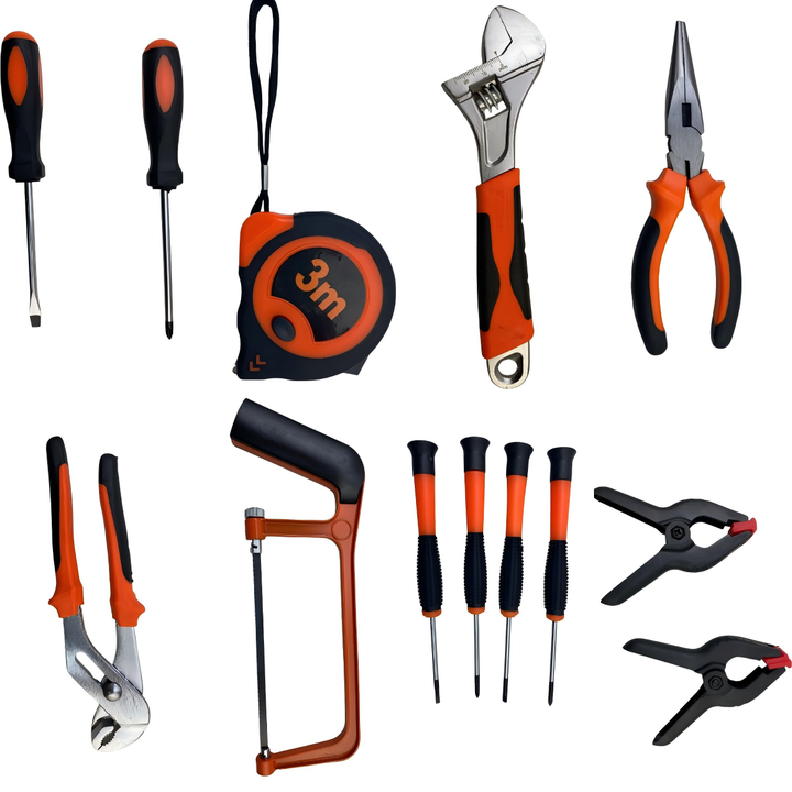 Набір ручного інструменту для дому у пластиковій валізі 157 предметів - фото 13 Набір ручного інструменту для дому у пластиковій валізі 157 предметів - фото 13