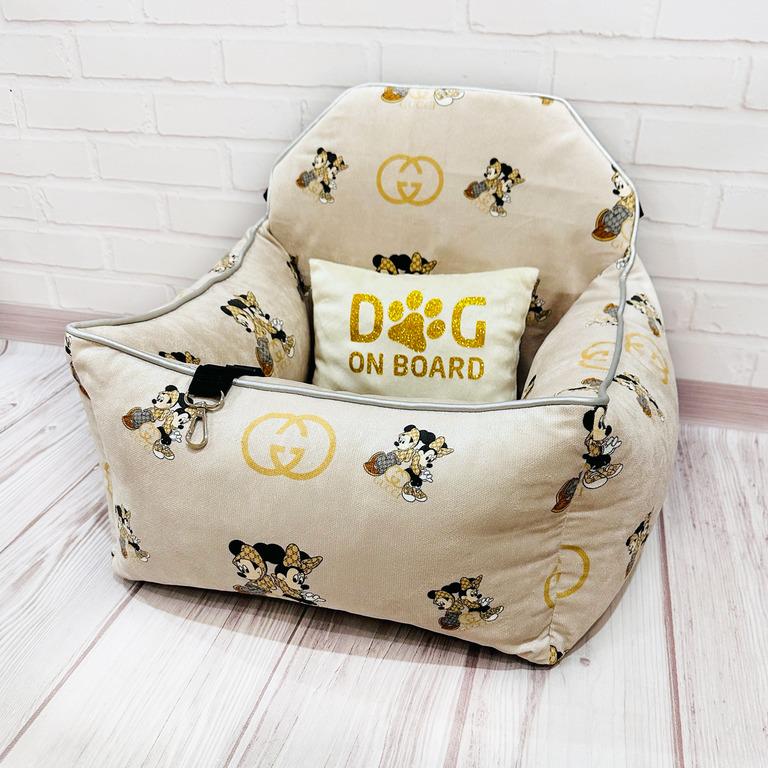 Автокресло для собак Amore mio Cane Small Mikky Gucci до 5 кг 50х45х25 см (CS-0023) Автокресло для собак Amore mio Cane Small Mikky Gucci до 5 кг 50х45х25 см (CS-0023)