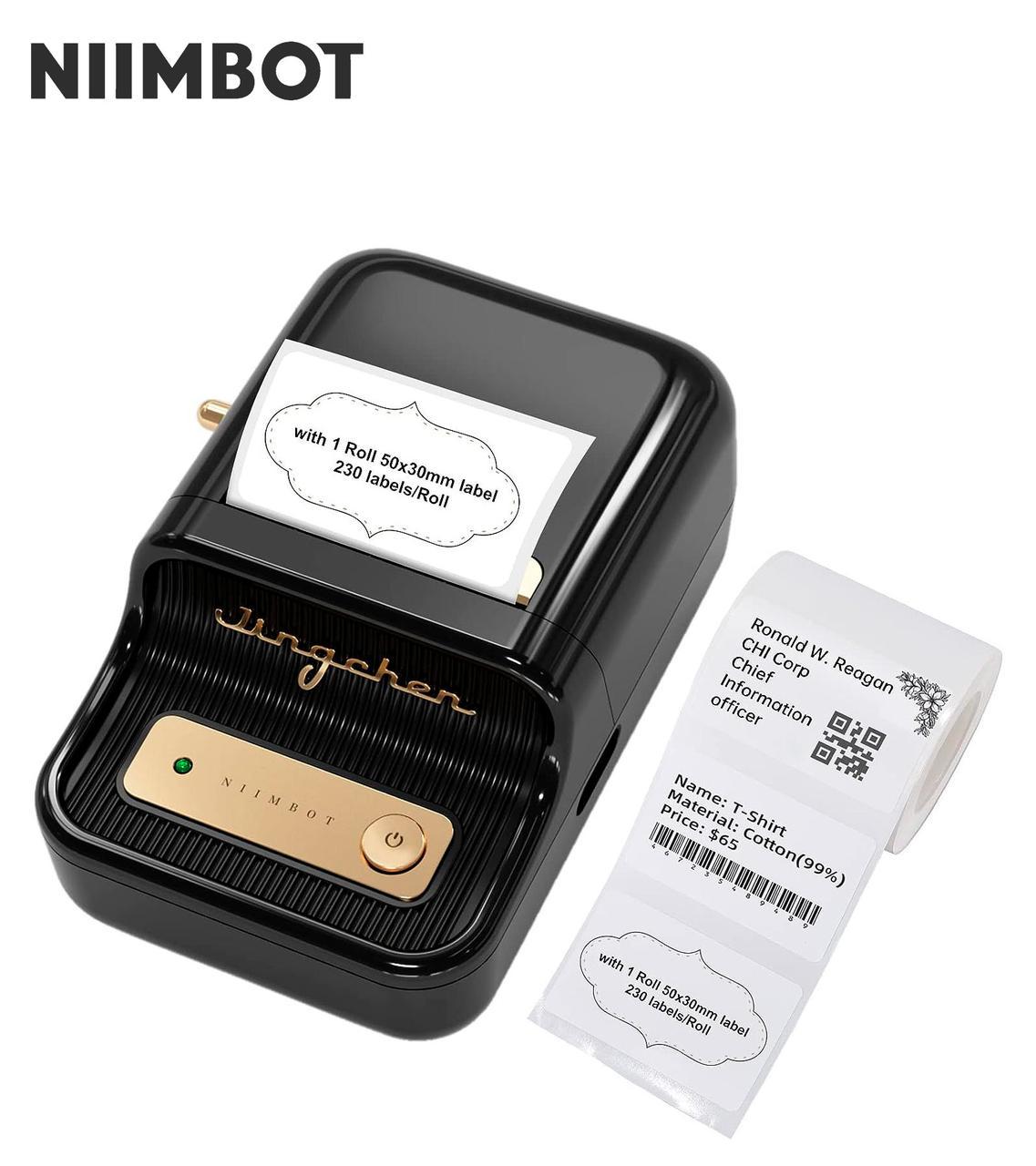Принтер этикеток Niimbot B21 230 этикеток Black (2353872881) - фото 2 Принтер этикеток Niimbot B21 230 этикеток Black (2353872881) - фото 2