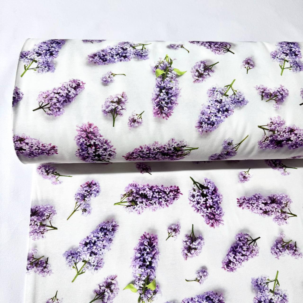 Ткань водоотталкивающая Duck Digital с тефлоновым покрытием сирень 70% хлопок/30% полиэстер 180 см (859/1)