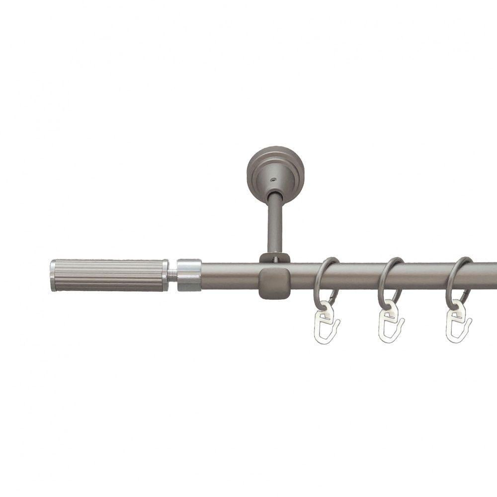 Карниз Orvit Галерия однорядный гладкий 16 мм 160 см Сатин (6091287) Карниз Orvit Галерия однорядный гладкий 16 мм 160 см Сатин (6091287)