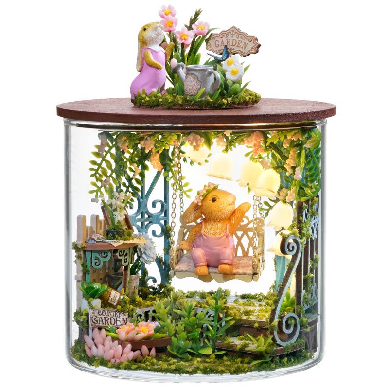 Румбокс 3D Fairytale Garden интерьерный в колбе (B-113)