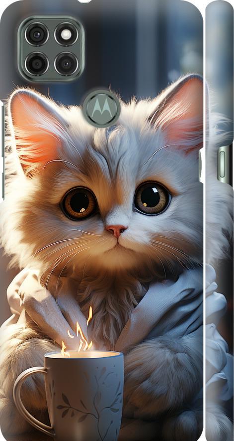 Чехол на Motorola G9 Power White cat (5646m-2229-42517) Чехол на Motorola G9 Power White cat (5646m-2229-42517)