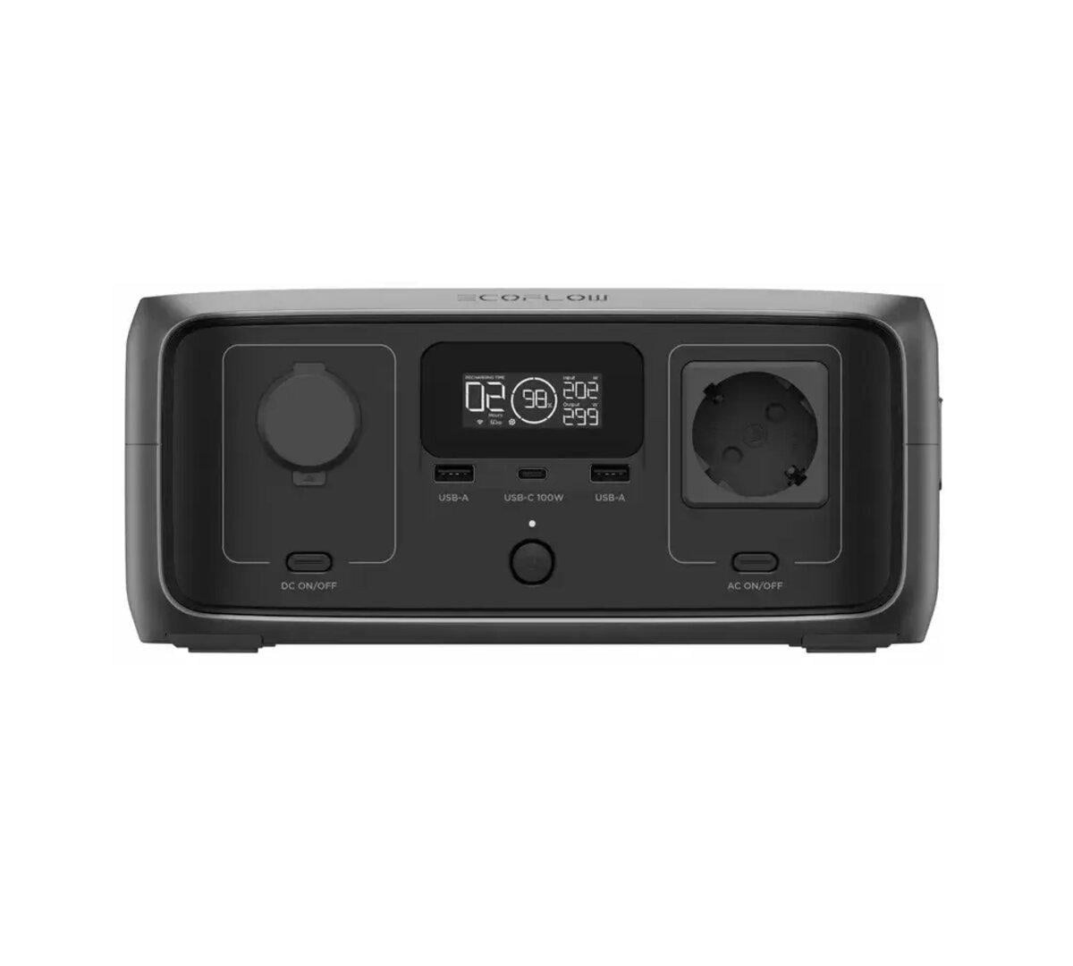 Портативная зарядная станция EcoFlow RIVER 3 UPS 600W 1×AC 220V 2×USB 1×Type-C 1×DC Black Портативная зарядная станция EcoFlow RIVER 3 UPS 600W 1×AC 220V 2×USB 1×Type-C 1×DC Black