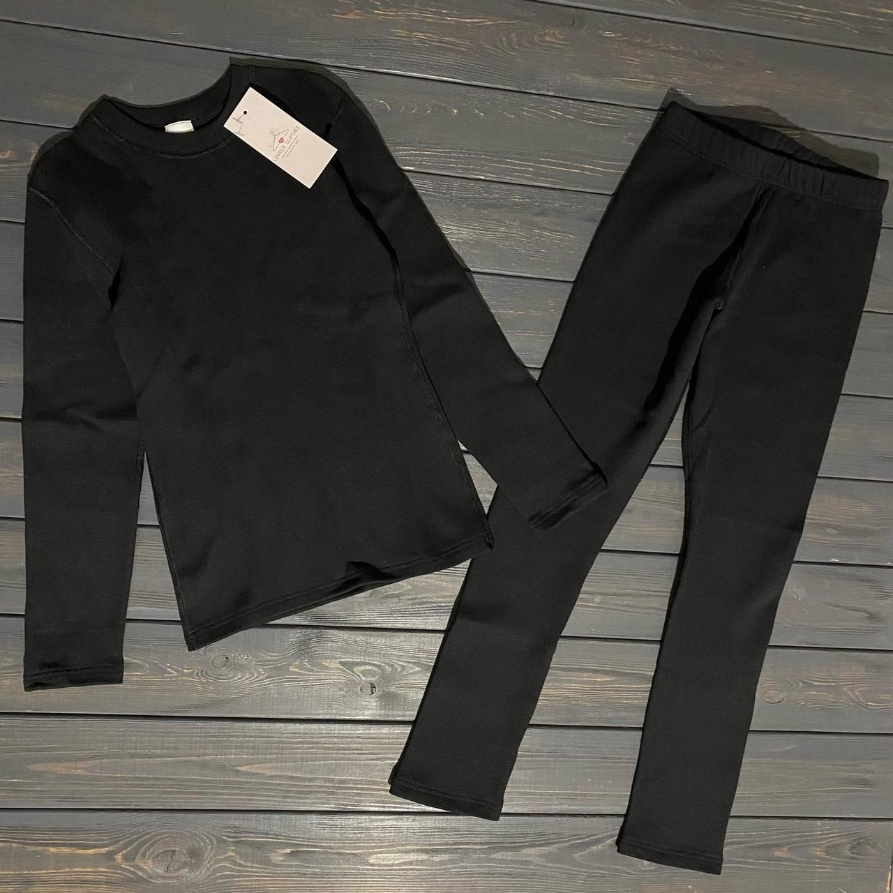 Термокомплект для девочки IRmAS 0605 из хлопка 140 см Черный (581034s4)