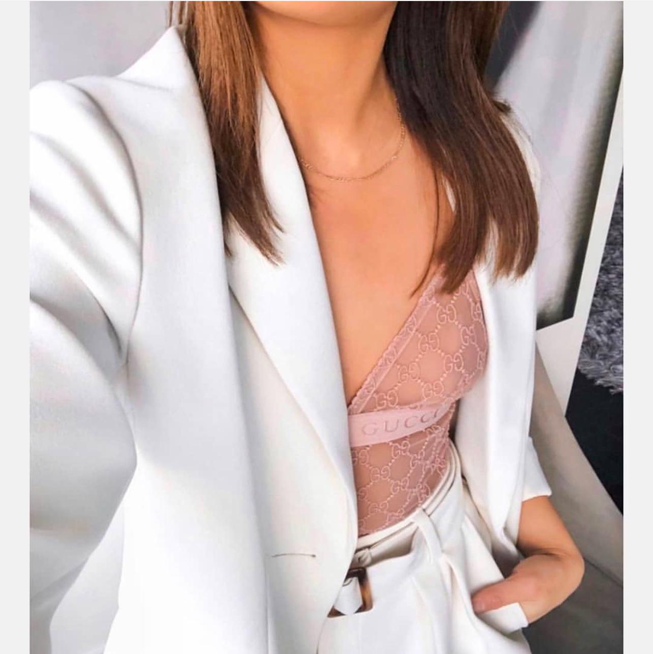 Боди Gucci съемный L Бежевый (361) - фото 2