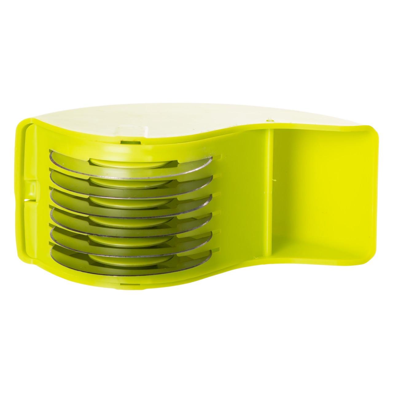 Ніж слайсер для зелені 6 лез 15х6х8 см Салатовий (HP-8-71) - фото 5 Ніж слайсер для зелені 6 лез 15х6х8 см Салатовий (HP-8-71) - фото 5