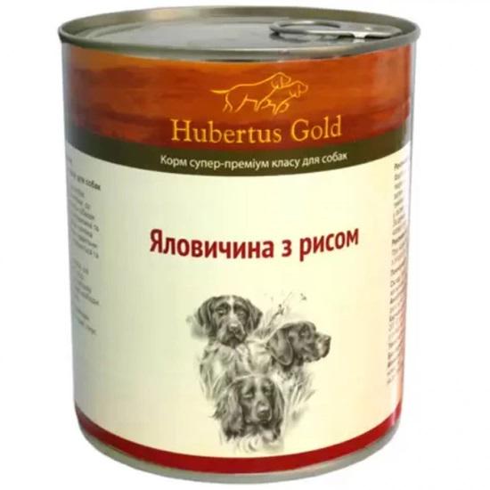 Корм влажный для собак Hubertus Gold Говядина и рис 800 г (4250231598470)