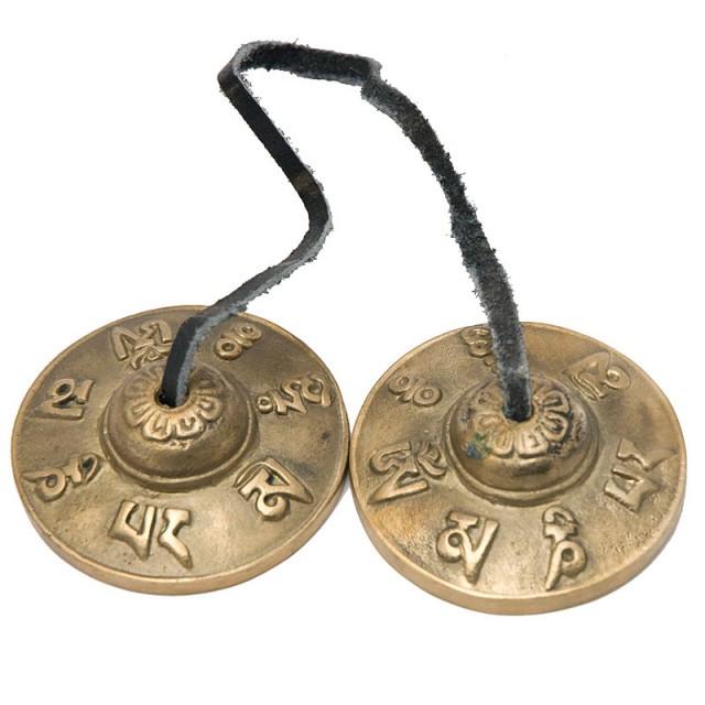 Караталы или тибетские колокольчики 6,5 см Желтый (А5062)