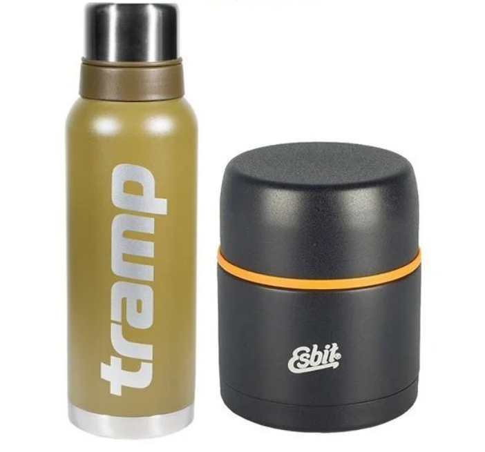 Комплект термос для їжі Esbit 017.0034 500 мл та термос Tramp 1,2 л Olive (TRC-028) Комплект термос для їжі Esbit 017.0034 500 мл та термос Tramp 1,2 л Olive (TRC-028)