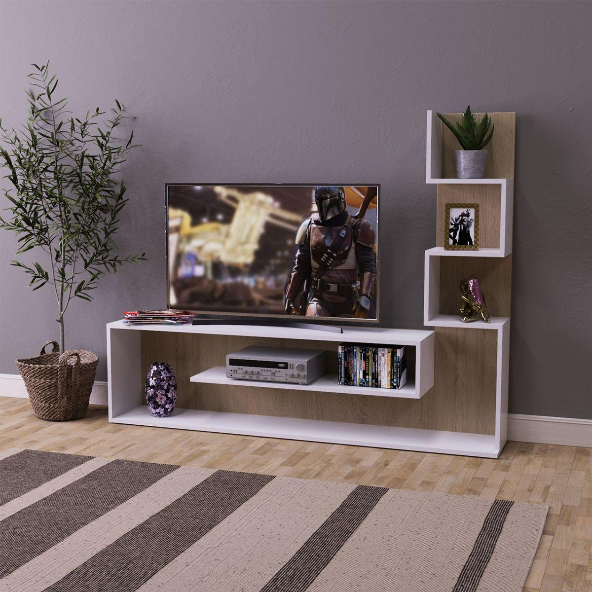 Стенка мини под телевизор ART IN HEAD Light 155×121,5×21,6 см Дуб Сонома (LT06130100000) Стенка мини под телевизор ART IN HEAD Light 155×121,5×21,6 см Дуб Сонома (LT06130100000)